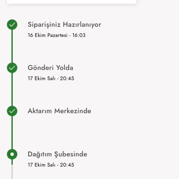 Aras Kargo Ürünümü Getirmeden İade Etmiş