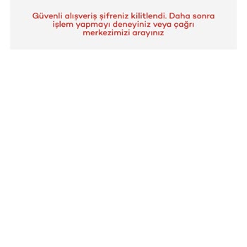 Akbank Güvenli Alışveriş Şifresi Kilitlendi