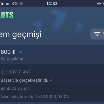 7slot Para Yatırmıyor
