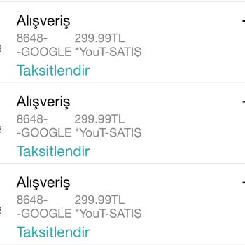 Google Yout Satış Adı Altında Ücret Çekildi