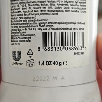 Rexona Koltuk Altı Roll On Kullanımında Tahriş Sorunu