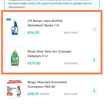 A101 Kapıda Sipariş İptalleri