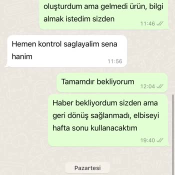 Deep Atelier Ürün Teslim Edilmedi