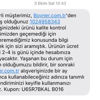 Boyner Kuponumu İstediğim Üründe Kullanamıyorum