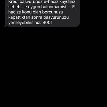 Garanti Bankası E Haciz Var Sebebiyle Kredimi Onaylamaması.