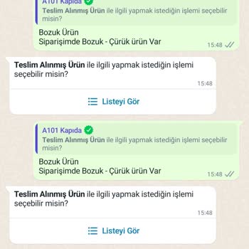 A101 Küflü, Bozuk Ürün