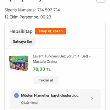 Hepsiburada İptal Edilen Kitaplarım