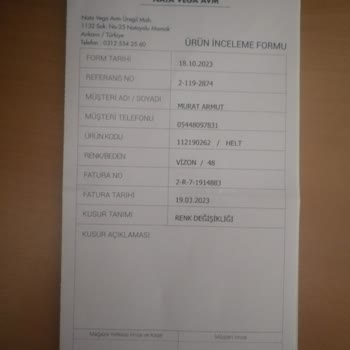 Lufian Pantolonun Kalitesizliği Ve Müşteri Hizmetlerinin Umursamazlığı