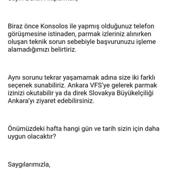 VFS Global Sorumluluk Kabul Etmiyor