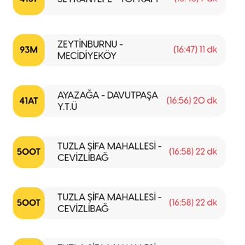 İBB - İstanbul Büyükşehir Belediyesi 41St Hattında Yaşanan Gecikme Ve İptaller