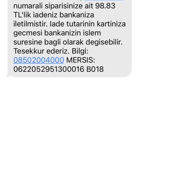 Migros İade Tutarımın Kredi Kartıma Yatırılmaması