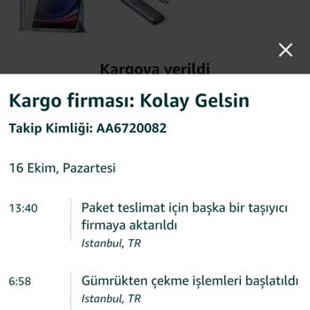 Amazon "Paket Teslimat İçin Başka Bir Taşıyıcı Firmaya Aktarıldı"