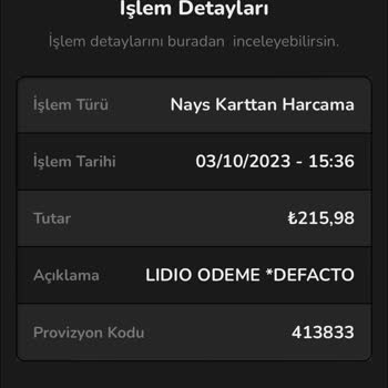 Nays DeFacto %20 Nakit İade Sorunu