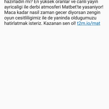 Matbet Bu Site Sürekli Mesajı Atıp Çok Fena Rahatsız Ediyorlar Bizleri
