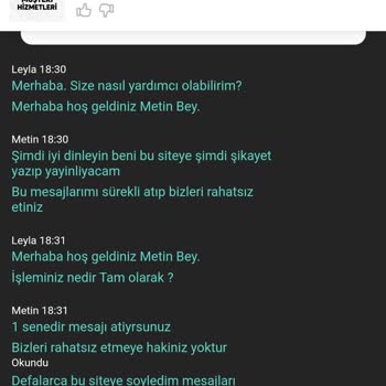 Matbet Bu Site Sürekli Mesajı Atıp Çok Fena Rahatsız Ediyorlar Bizleri