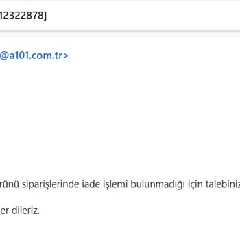 A101 Kapıda Gıda Ürünü Gerekçesiyle İade Kabul Etmiyor