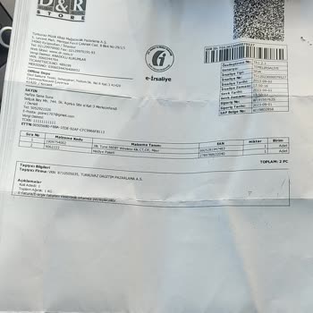 D&R Pahalanan Ürünü Göndermek Yerine Ücret İadesi