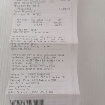 FLO Ayakkabı Ayakkabı Değişimi İsteği