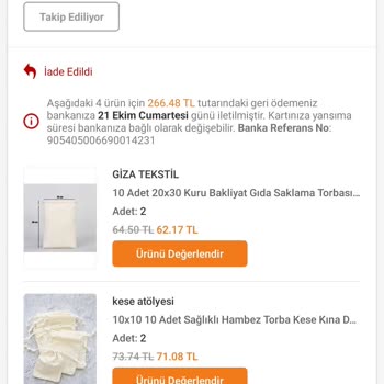 Trendyol'dan Haberim Olmadan İade!