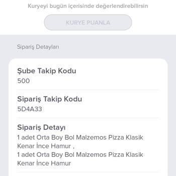 Domino's Pizza Geç Teslimat Kurye İlgisizliği