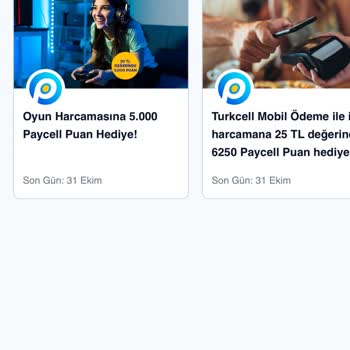 Paycell Kampanya Puanı Gelmiyor.