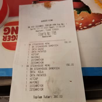 Burger King Torium AVM De Hamburgerlerin Sorunu