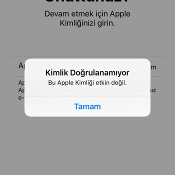 iPhone İCloud Etkin Değil