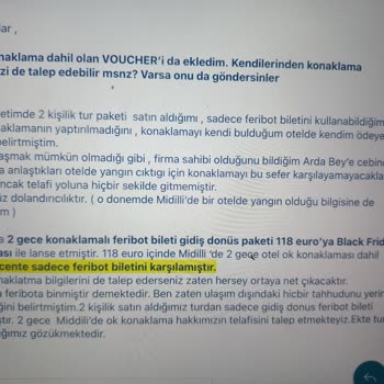 Feribotlines Hakkında Şikayet