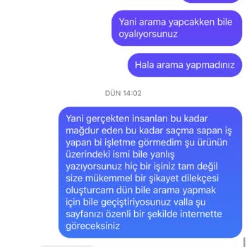Lila Tasarım Organizasyon Yanlış Ve Eksik Ürün