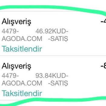 Agoda.com Onayımız Olmadan 13 Bin TL'miz Çekildi