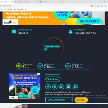 Kablo TV İnternet Hızın Aşırı Kötü