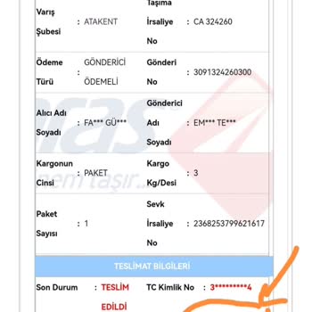 Aras Kargo'dan Teslim Edilmesi Gereken Kargom Kayıp