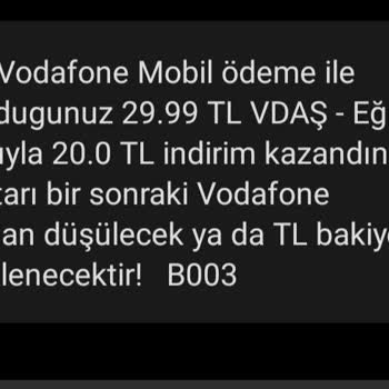 Vodafone Vdaş Mobil Ödeme!