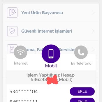 Türk Telekom Mobil Hesap EKLE/ÇIKAR Sorunu