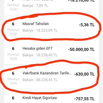 VakıfBank İhtiyaç Kredisi Masraf Kesintisi!