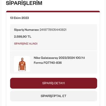 GS Store Aldığım Forma Elime Ulaşmadı