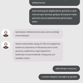 Vodafone Aşım Yapmadığım Halde Ücreti Yansıdı