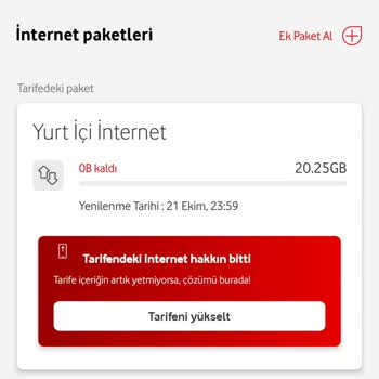 Vodafone Aşım Yapmadığım Halde Ücreti Yansıdı