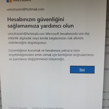 Hotmail.com Microsoft Mail Banladı Ve Kurtarılamıyor