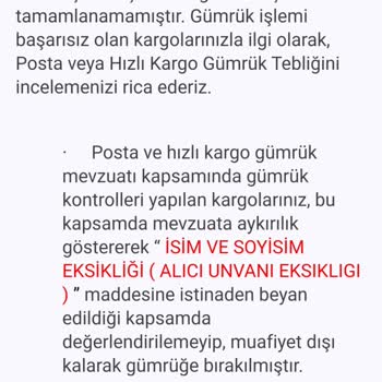 Sinotrans Makzume Lojistik Aliexpress'ten Aldığım Üründe Ad Soyad Yokmuş