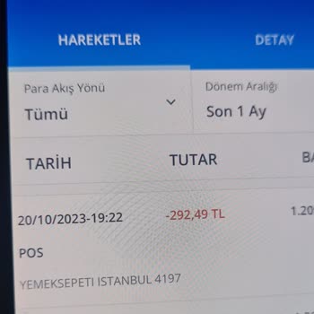 Yemeksepeti Para İadesi Sorunu