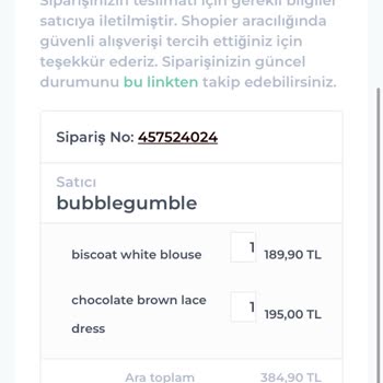 Bubble Gumble Butiği Sipariş Sorunu