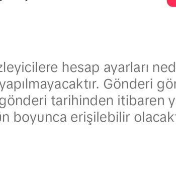 TikTok Bazı Kişilere Hesap Ayarı Nedeniyle Gösterim Yapılmayacaktır