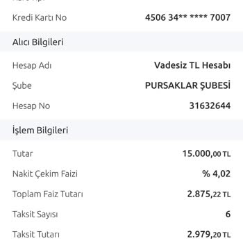 Yapı Kredi, Kredi Kartı Başvurusuna 0 Faizli Nakit Avans Vermiyor.