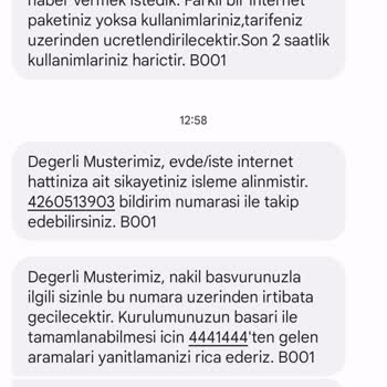 Türk Telekom Nakil İşlemleri Mağduriyeti