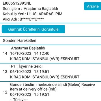 PTT Kargo Siparişimi Kaybetti Ve Mağduriyetimizi Umursamıyor