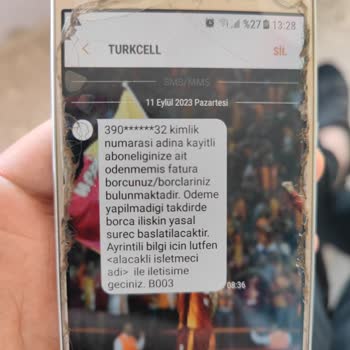 Turkcell Gecikmiş Fatura Borcu