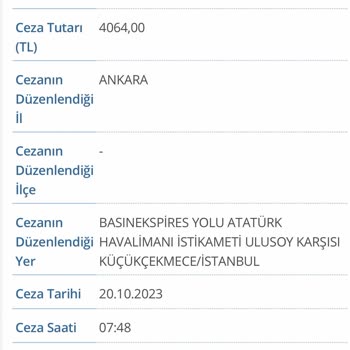 Emniyet Genel Müdürlüğü Haksız Trafik Cezası