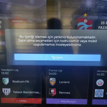 Tod TV Bein Connect Uygulaması Üyelik Almama Rağmen Maç Yayını Açılmıyor