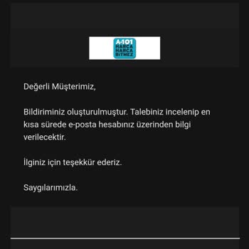 A101 Mobilya Mağduriyeti İlgisizliği